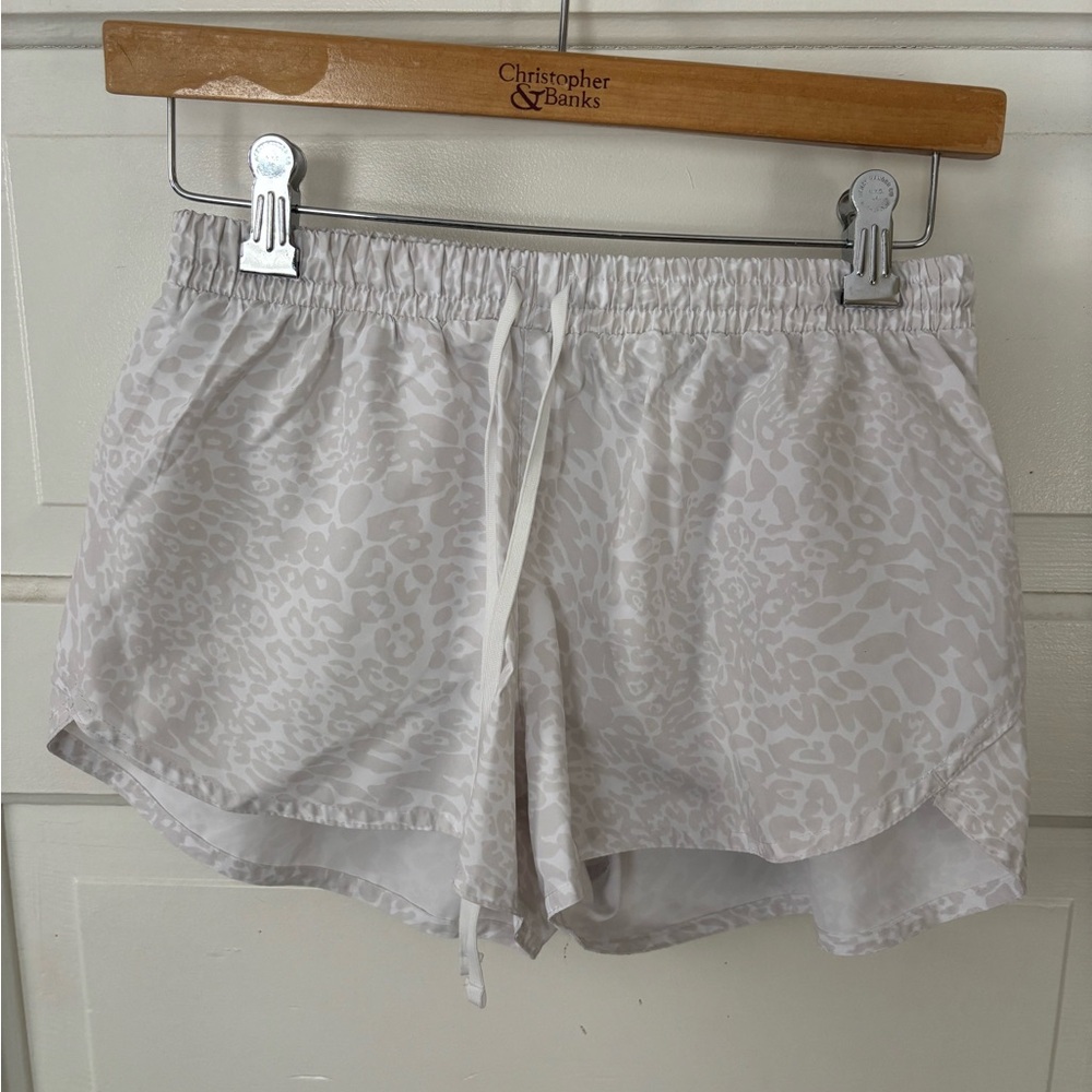 Old Navy White Athletic Shorts Lightweight Elastic Waist